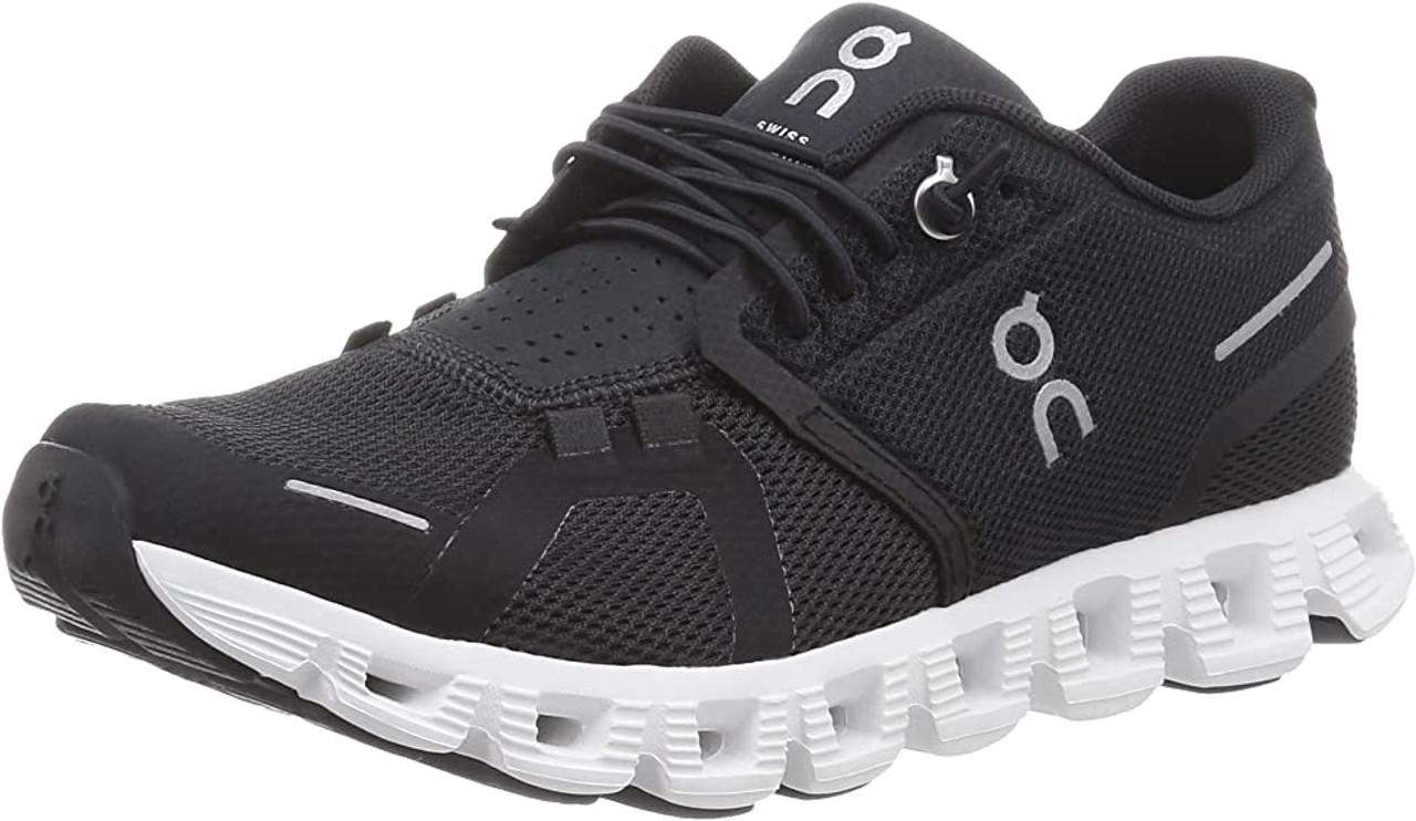 On Running Womens Cloud 5 Running Shoe - Black White