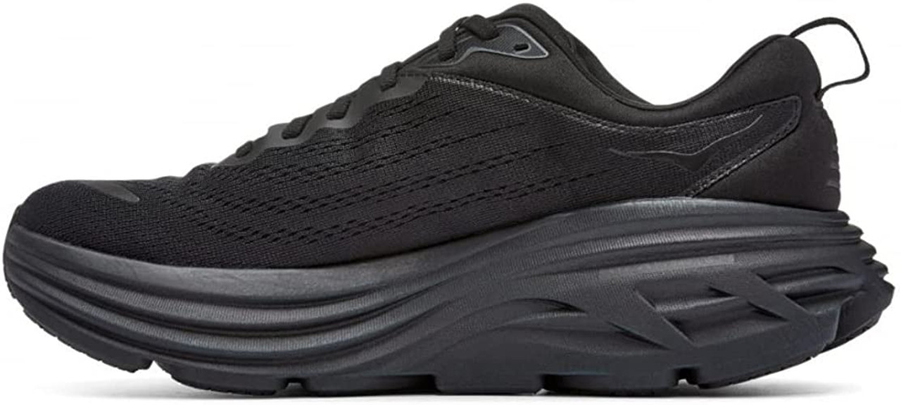 Hoka Bondi 7 Road Running Shoes - Men's, Black/Black, — Mens Shoe Size: 13  US, Gender: Male, Age Group: Adults, Mens Shoe Width: Medium, Color:  Black/Black — 1110518-BBLC-13