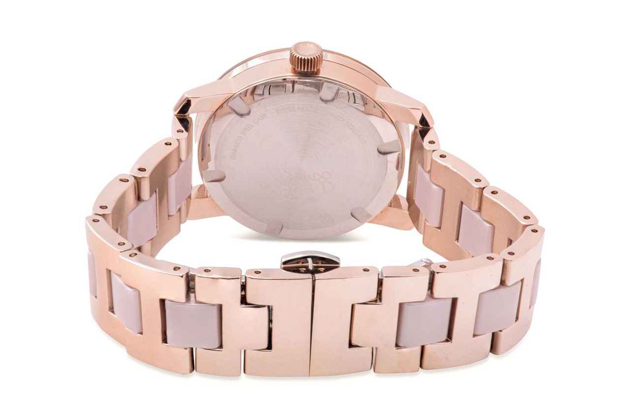 Movado Bold Ceramic Rose Gold-Tone Ladies Watch 3600799  display picture 1