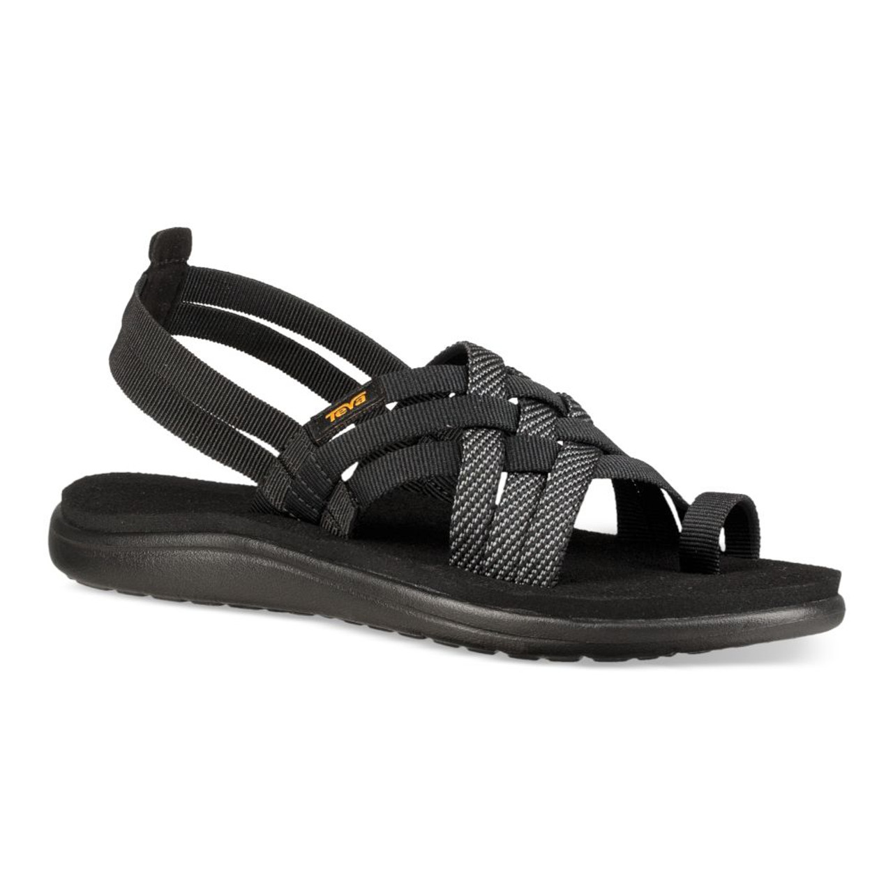★送料無料★テバ VOYA STRAPPY 1099271-HBK HERA BLACK Teva Womens Voya Strappy Sandals - Hera Black - 10 1099271