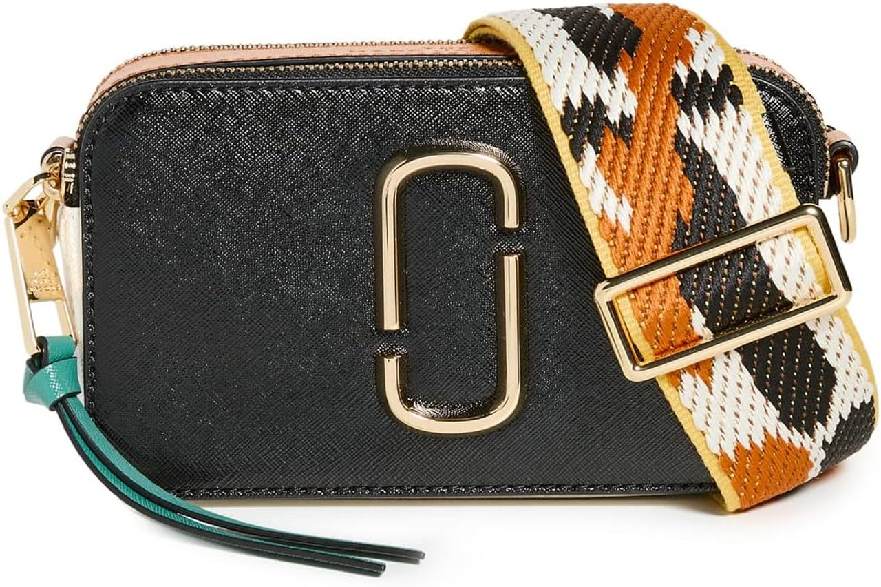 Marc Jacobs Snapshot Crossbody Bag - Black/Honey Ginger Marc Jacobs Snapshot Crossbody Bag - Black/Honey Ginger