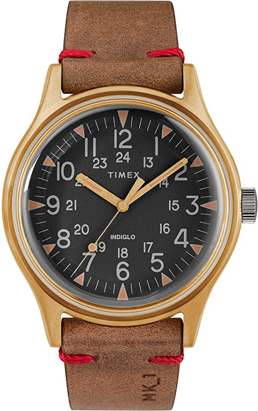 Timex MK1 Leather Military Watch TW2R96700 Jacob Time Inc