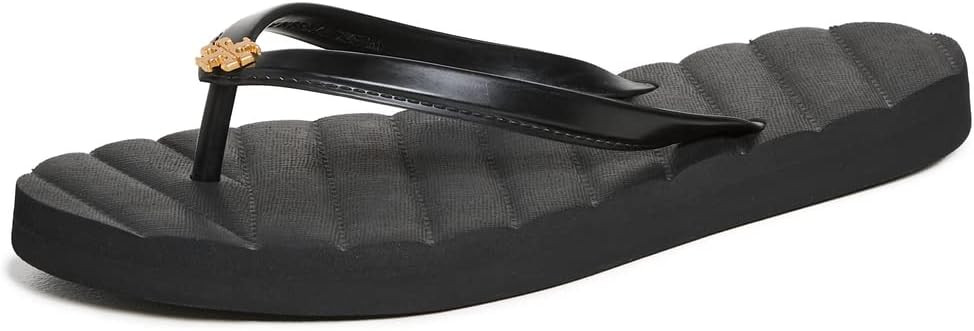Tory Burch Womens Kira Flip Flops - Perfect Black/Gold - 11 144262