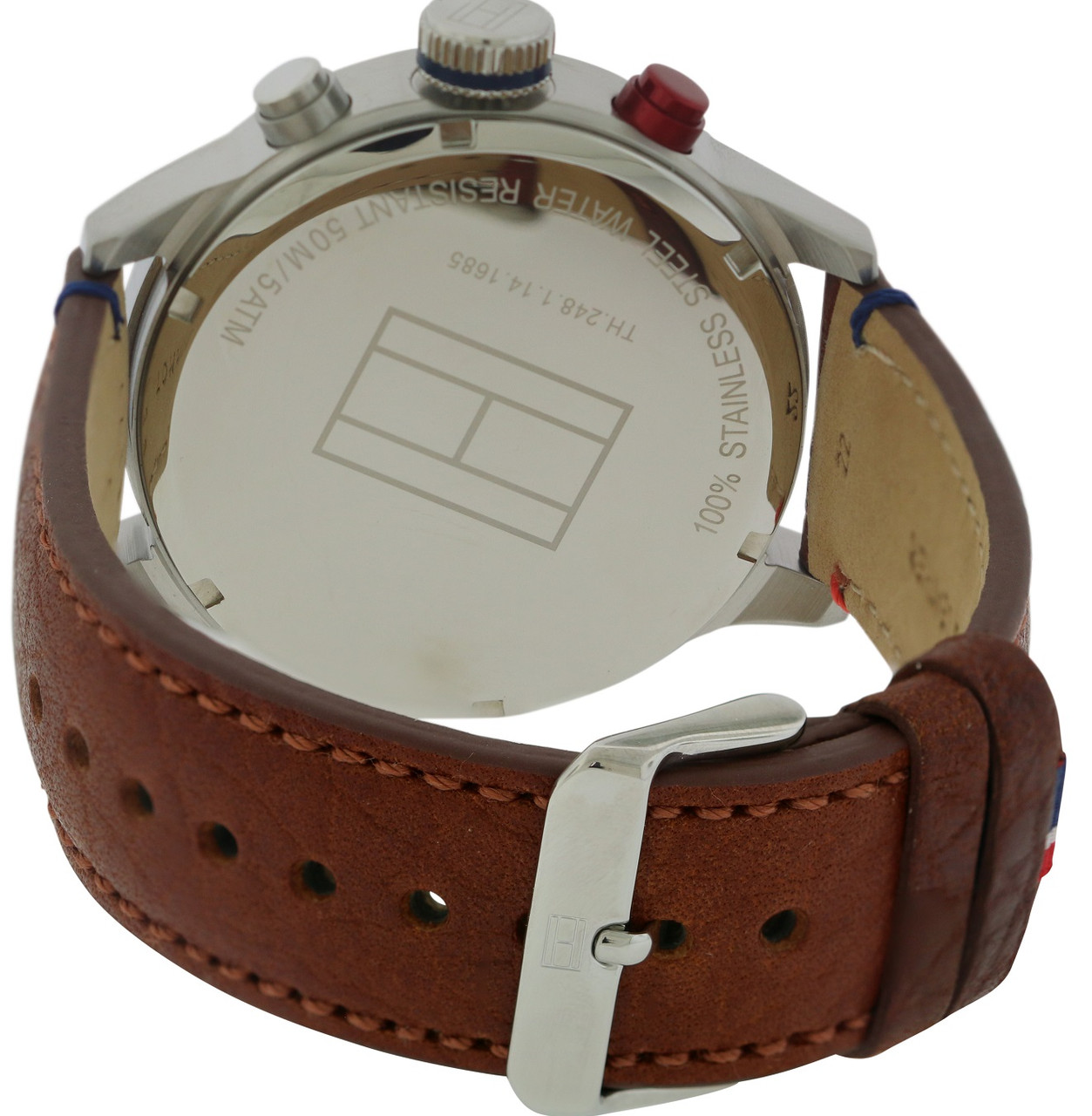 Tommy Hilfiger Leather Chronograph Mens Watch 1791066 - Jacob Time