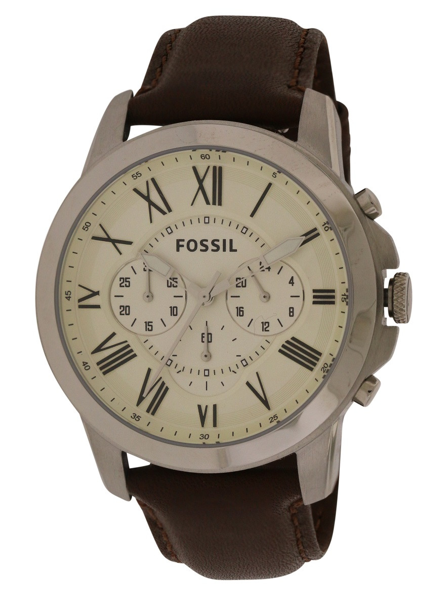 Fossil Grant Chronograph Leather Mens Watch FS4735 - Jacob Time Inc