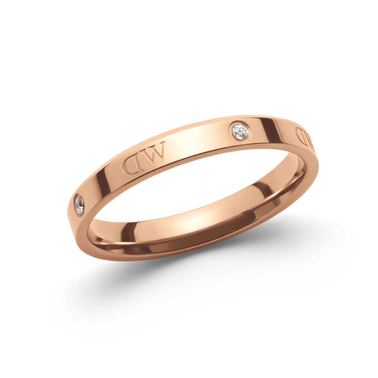 Daniel Wellington Classic Lumine Rose Gold-Tone Ring Size 60