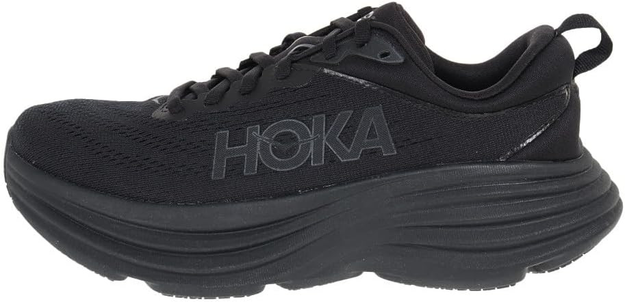 HOKA ONE Bondi 8 Womens Running Shoes - Black - Jacob Time Inc display picture 1