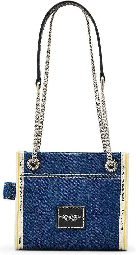 Marc Jacobs The Denim Chain Crossbody Tote Bag - Dark Wash