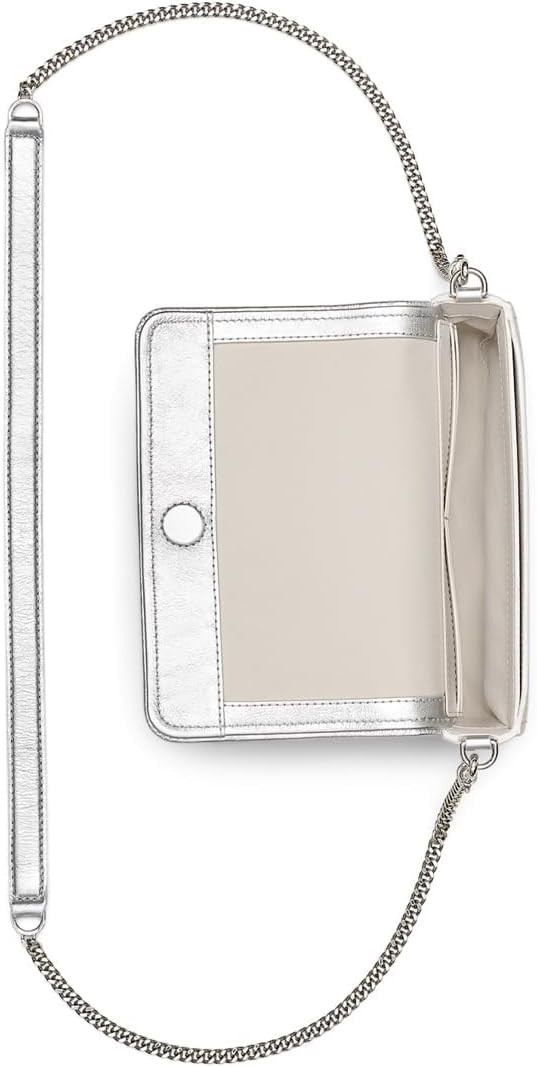 Marc Jacobs The Metallic Leather Chain Mini Bag - Silver
