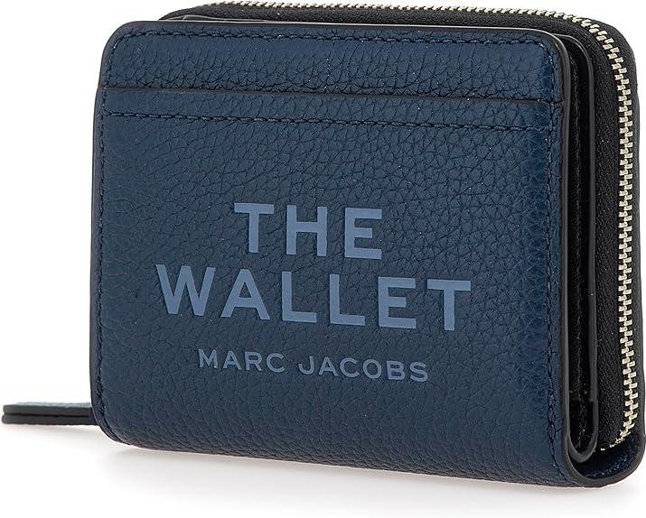 Marc Jacobs The Leather Mini Compact Wallet - Navy 2R3SMP044S10