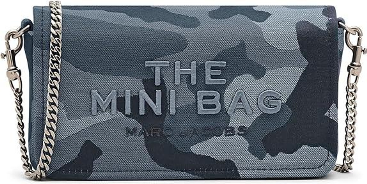 Marc Jacobs The Camo Jacquard Chain Mini Bag - Blue Multi Marc Jacobs The Camo Jacquard Chain Mini Bag - Blue Multi