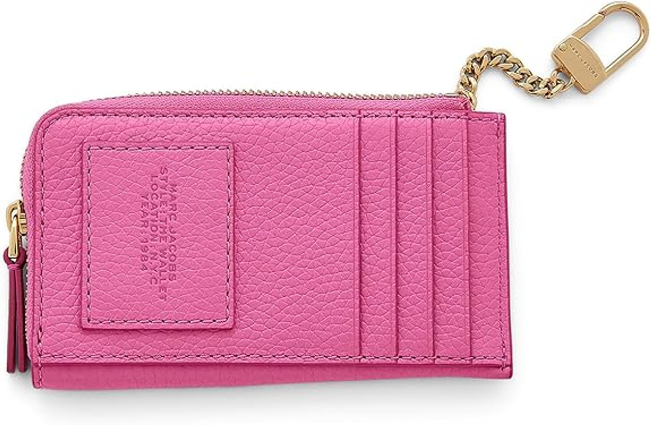 1か月のみ使用★美品 MARC JACOBS ピンク 財布 THE WALLET Marc Jacobs The Leather Top Zip Multi Wallet - Bow Pink