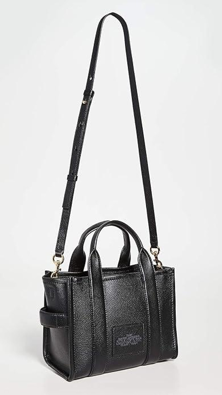 Marc Jacobs The Leather Small Tote Bag - Black H009L01SP21 Marc Jacobs The Leather Small Tote Bag - Black H009L01SP21