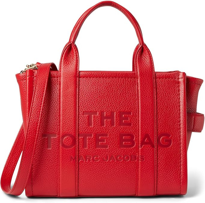 Marc Jacobs The Leather Small Tote Bag - True Red H009L01SP21-617 
