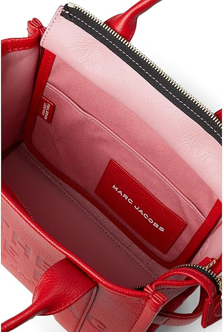 Marc Jacobs The Leather Small Tote Bag - True Red H009L01SP21-617