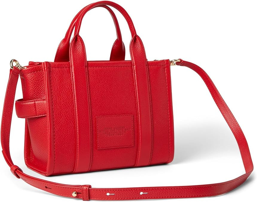 Marc Jacobs The Leather Small Tote Bag - True Red H009L01SP21-617