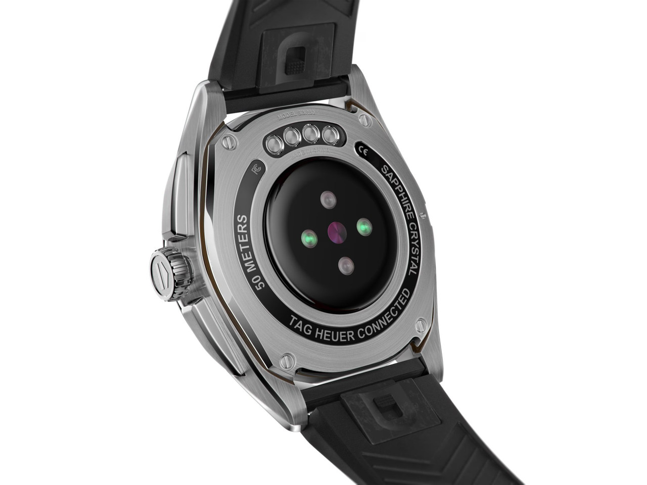TAG Heuer コネクテッドE4 SBR8010 TAG Heuer Connected Calibre E4 Rubber Mens Watch SBR8010.BT6255