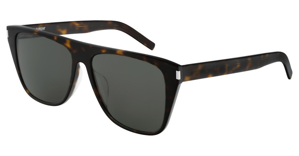 Saint Laurent SL 1/F SLIM Havana/Grey Rectangle Sunglasses SL1