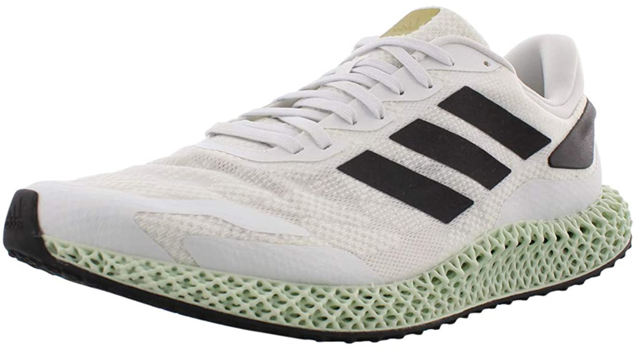 Adidas 4D Run 1.0 Running Shoes - Cloud White/Core Black/Gold Metallic - 10  EG6264-10 - Jacob Time Inc