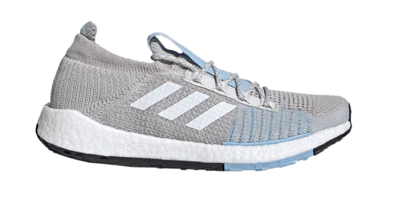 adidas Womens Pulseboost HD Running Shoes - Grey One/Cloud White/Glow Blue  - Jacob Time Inc