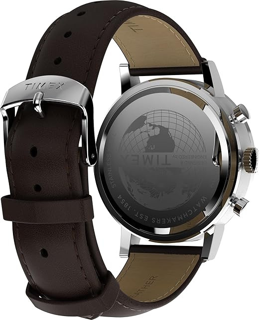 Timex Midtown 40mm Chronograph Leather Mens Watch TWH6Z6010