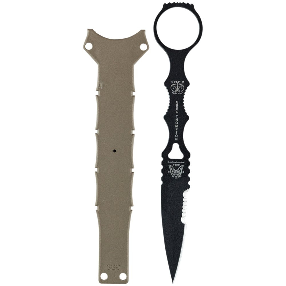 Benchmade - SOCP Spear-Point 178 with Sand Sheath Skelentonized
