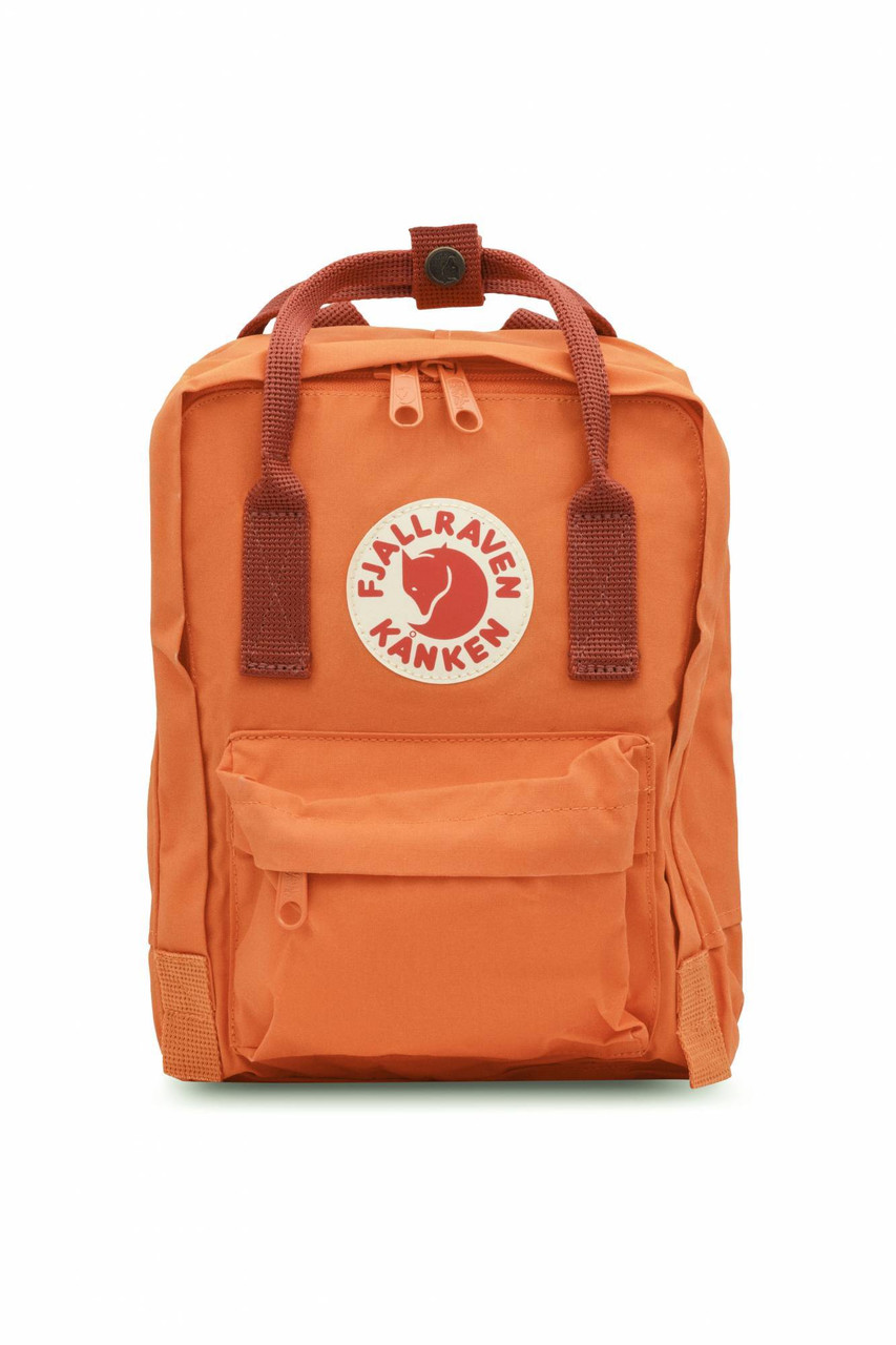 Tether Fjord Anoi Fjallraven - Kanken Mini Classic Backpack for Everyday - Burnt Orange-Deep  Red 23561-212-325 - Jacob Time Inc