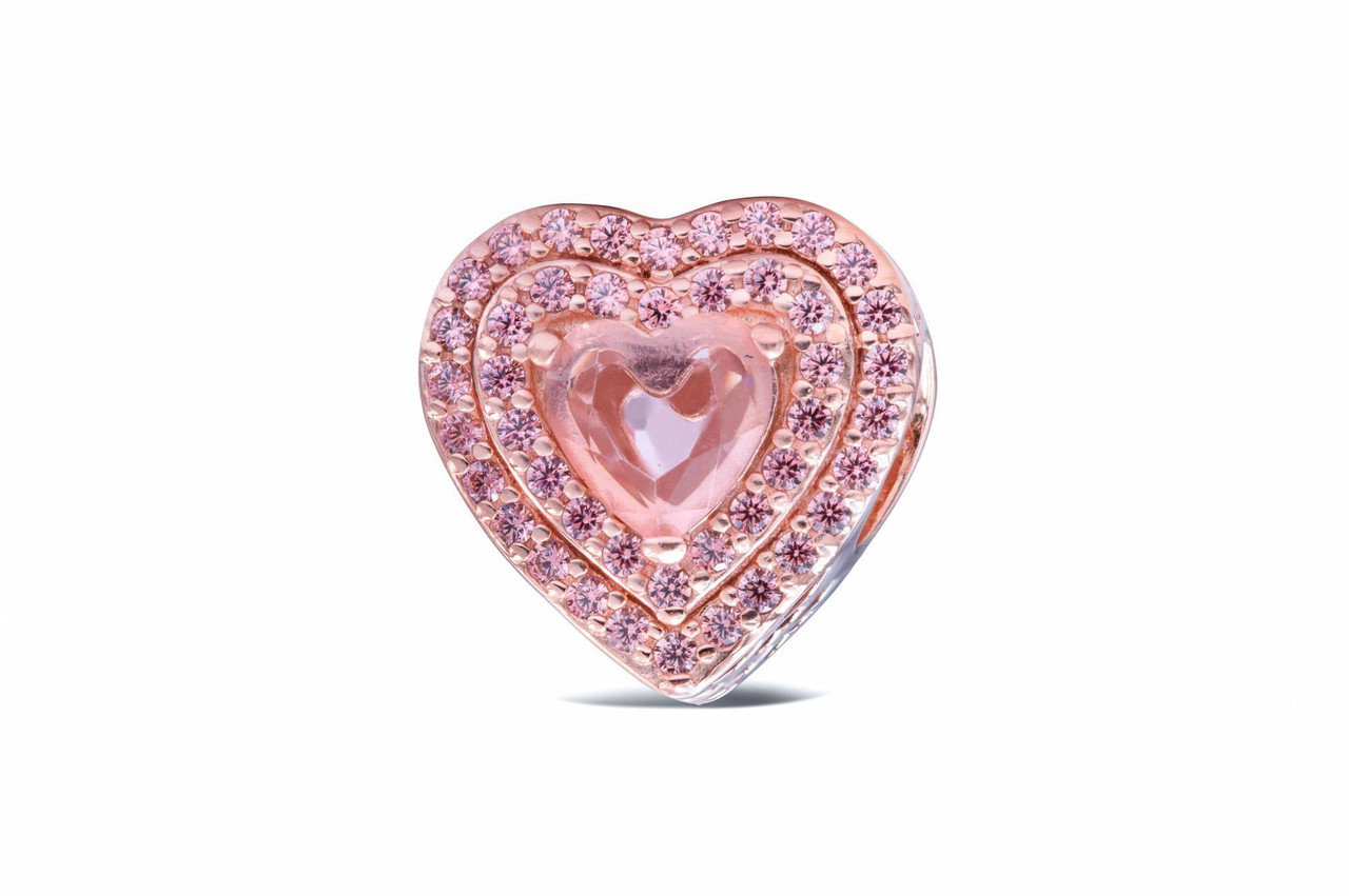 Pandora Timeless Sparkling Levelled Heart Charm 789218C01 - Jacob