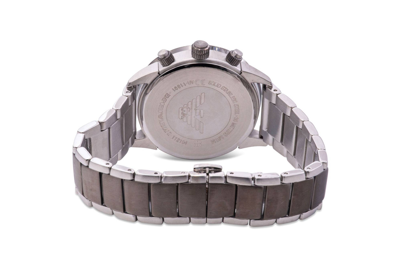 Emporio Armani Two-Tone Chronograph Mens Watch AR11391 - Jacob