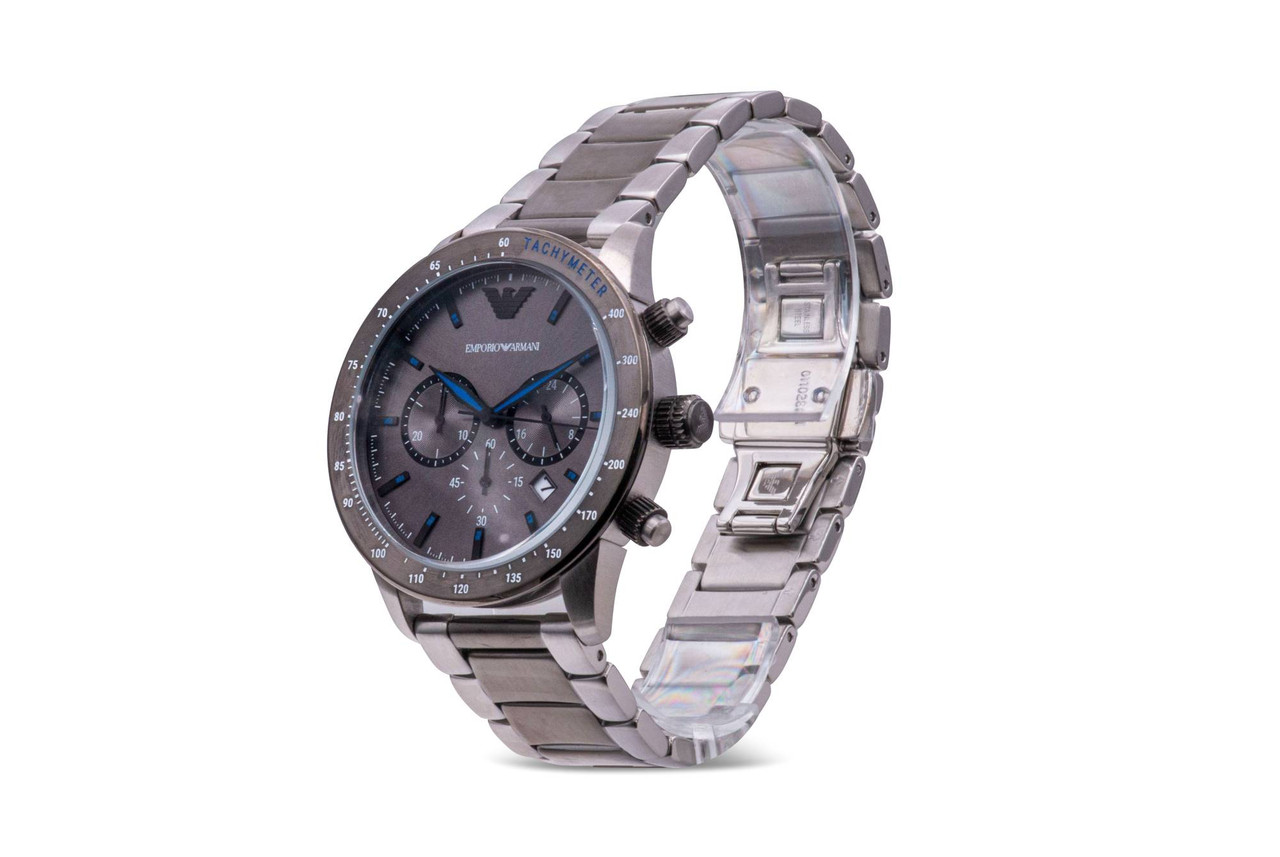 Emporio Armani Two-Tone Chronograph Mens Watch AR11391 - Jacob
