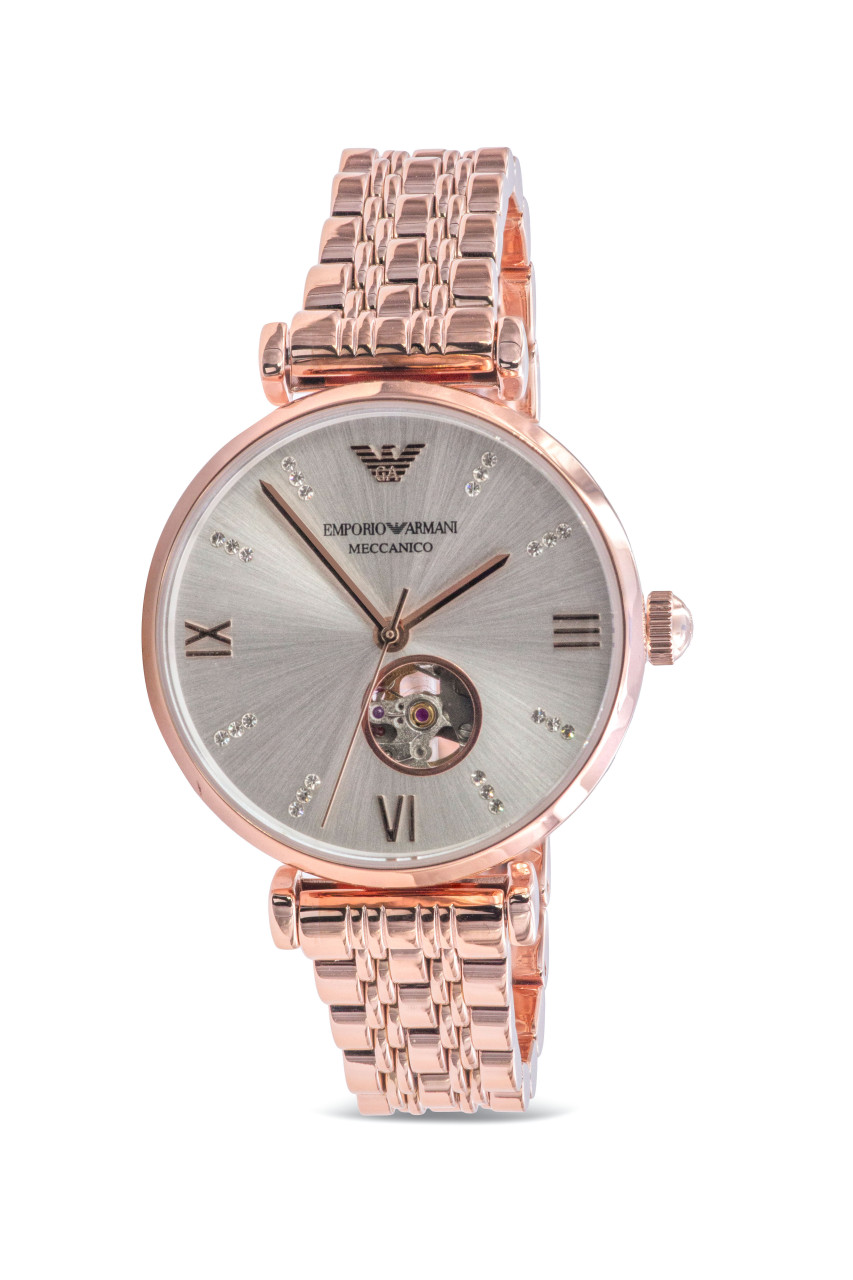 Emporio Armani Automatic Crystal Dial Ladies Watch AR60022 AR60023