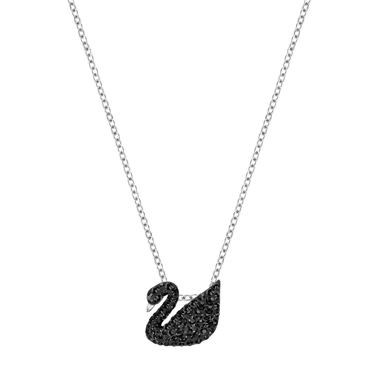 Swarovski Iconic Swan Pendant - Small - Black - 5347330 - Jacob 