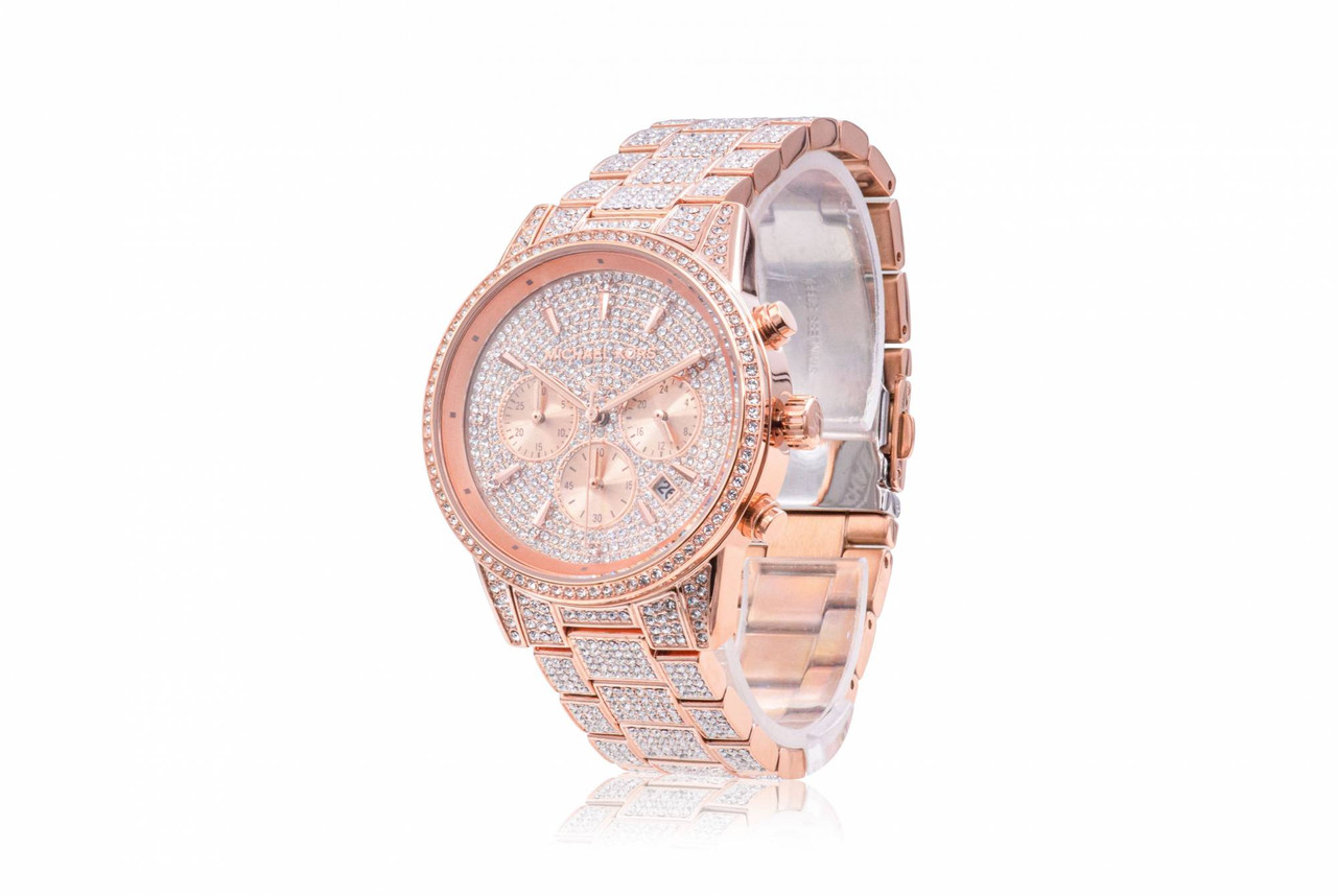 Ritz Rose Gold Tone Mk6357 Watch MICHAEL KORS Ritz MK6357 Rose
