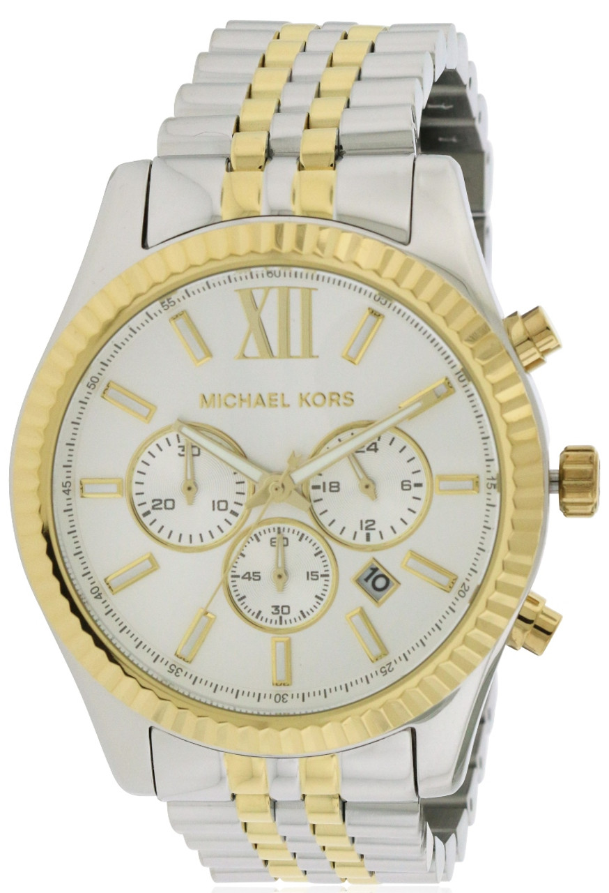 Michael Kors - Watch MK8344 Two-Tone Lexington Mens Time Inc Chronograph Jacob