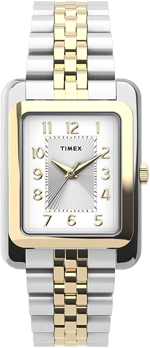 Timex Womens 25mm Two-tone Case Silver-tone Dial Bracelet  display picture 1