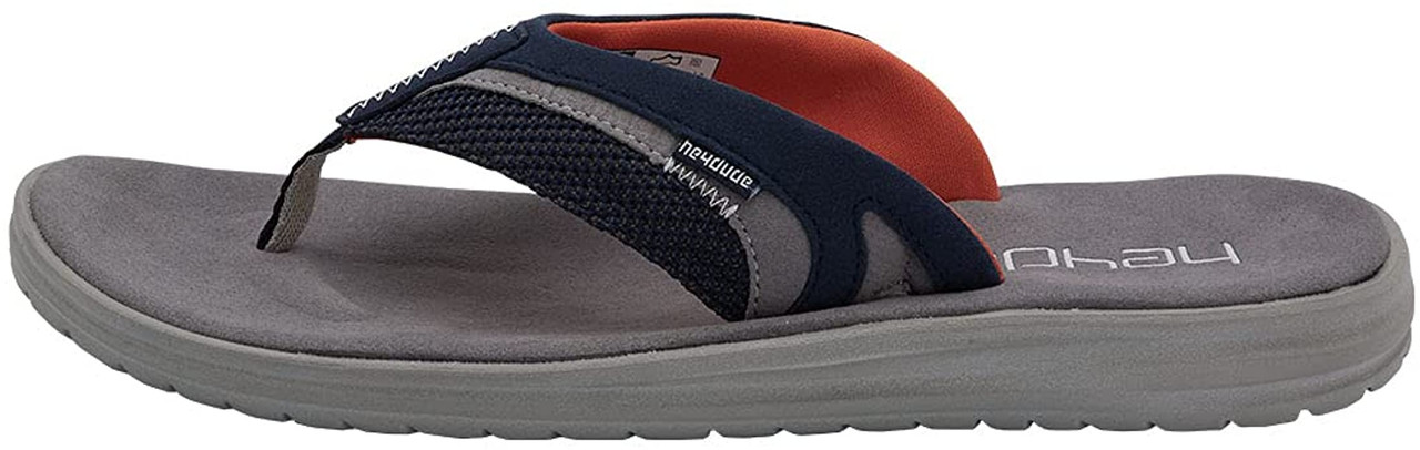 Hey Dude Mens FLINN Flip-Flop Sandals - SOX NAVY - 14 
