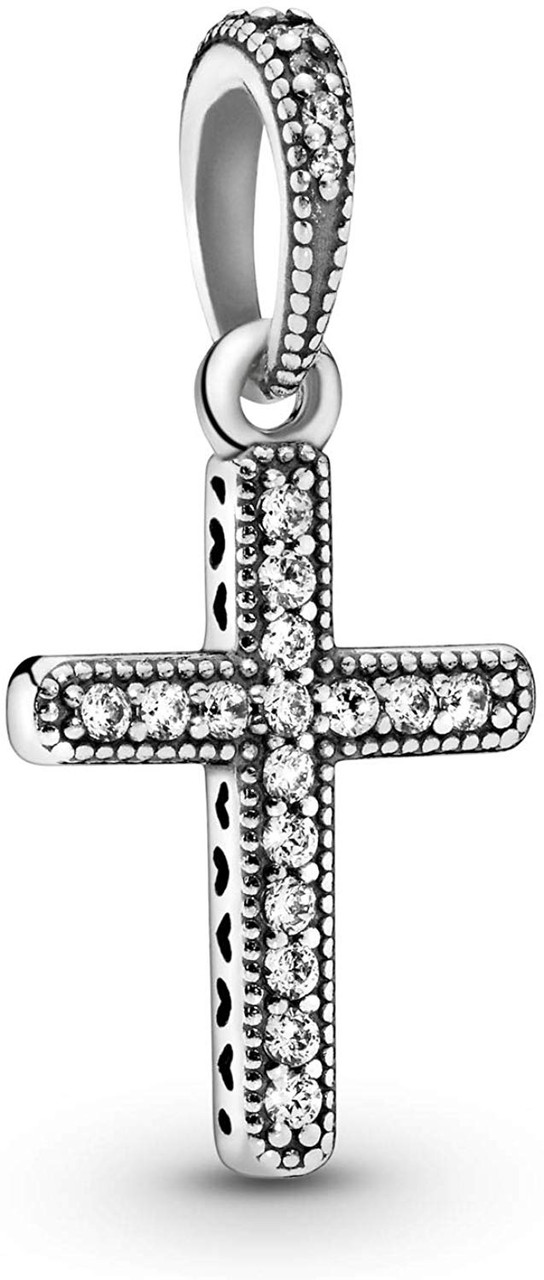 Buy Marina Jewelry Silver Openwork Jerusalem Cross Hanging Charm Bead |  Israel-Catalog.com