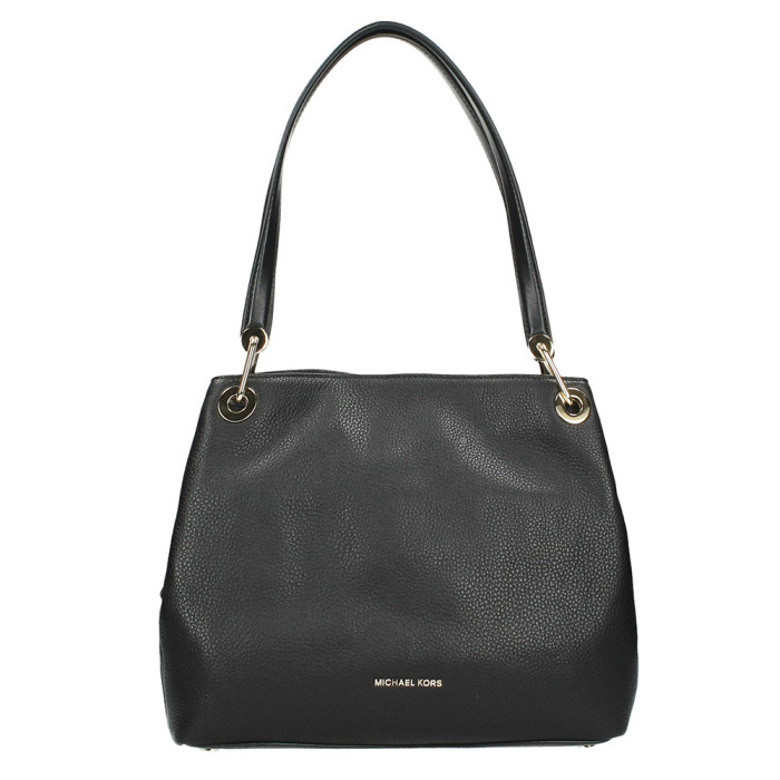 Michael Kors Raven Large Leather Shoulder Bag - Black - 30H6GRXE3L