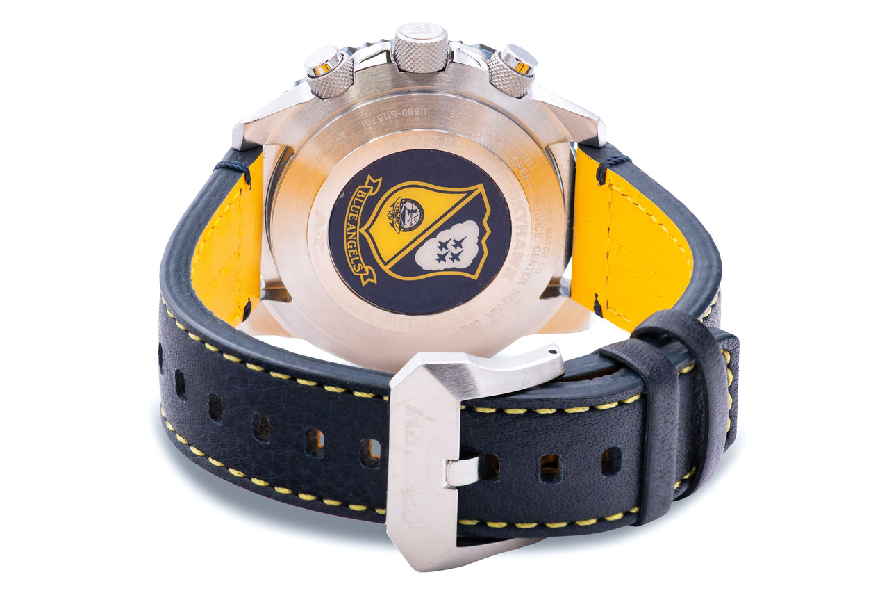 Citizen Eco-Drive Promaster Skyhawk AT Chronograph Leather Mens