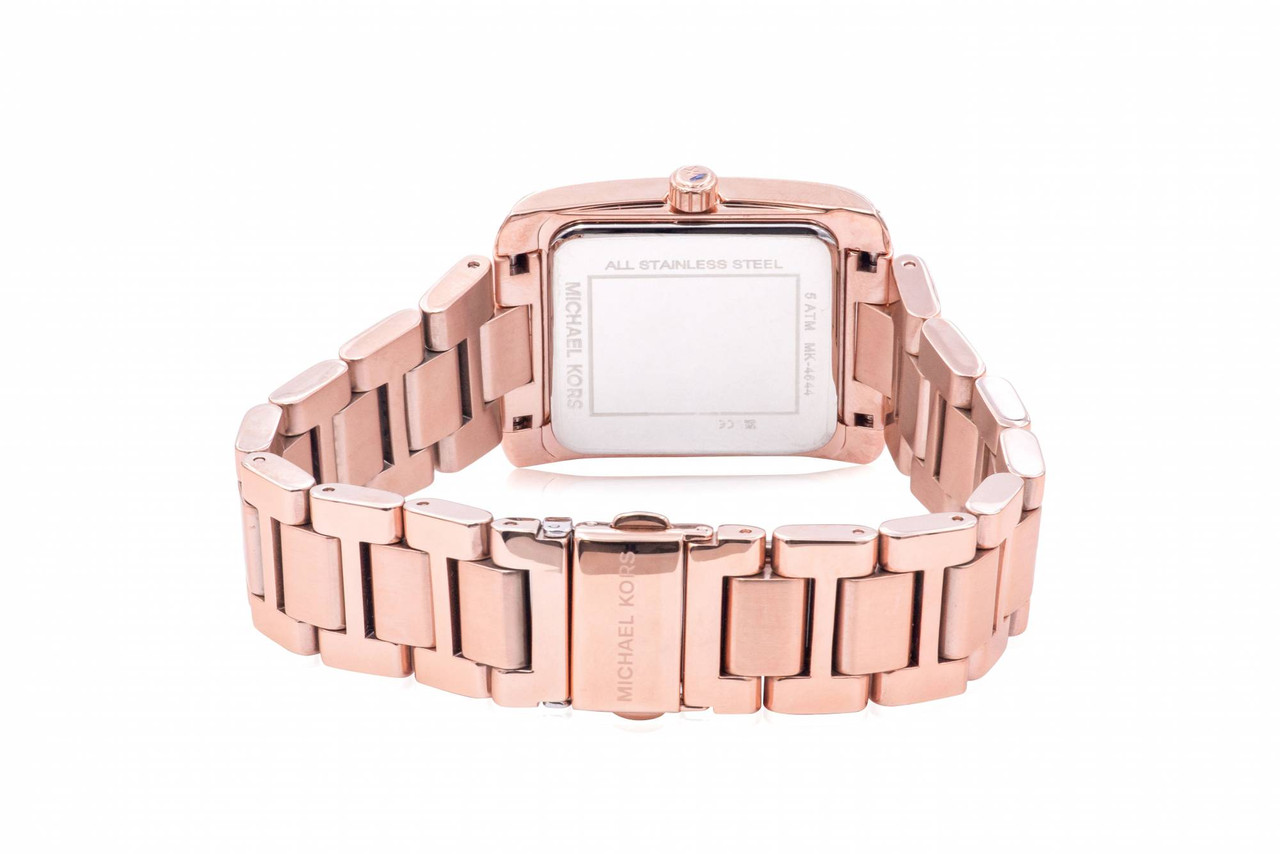 Michael Kors Emery Oversized Pave Rose-Gold Tone Ladies Watch