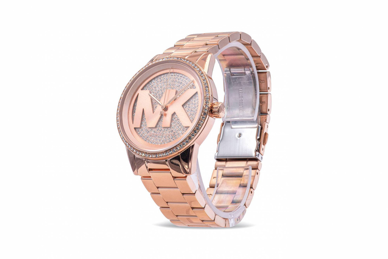 Michael Kors Ritz Rose Gold-Tone Crystal Ladies Watch MK6863