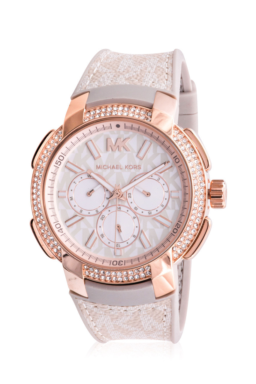 Michael Kors Sidney Multifunction Sand PVC Ladies Watch MK6949