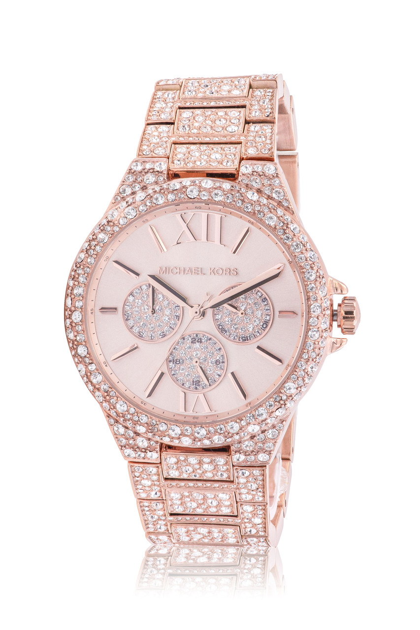 Michael Kors Camille Multifunction Rose Gold-Tone Ladies Watch MK6961