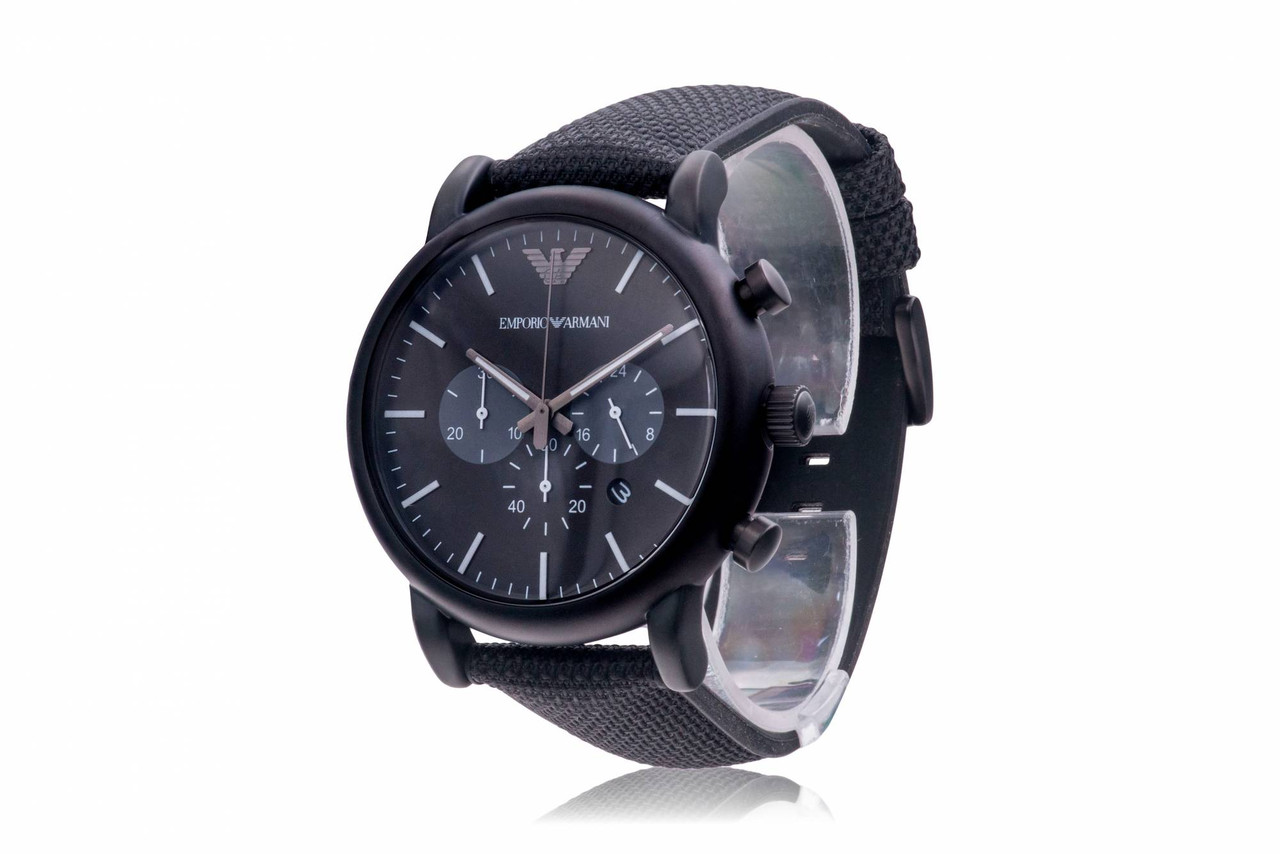 Emporio Armani Silicone Chronograph Mens Watch AR11450 - Jacob