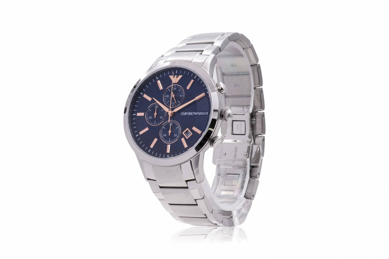 Emporio Armani Stainless - Time Steel Jacob Watch Inc Mens AR11458 Chronograph