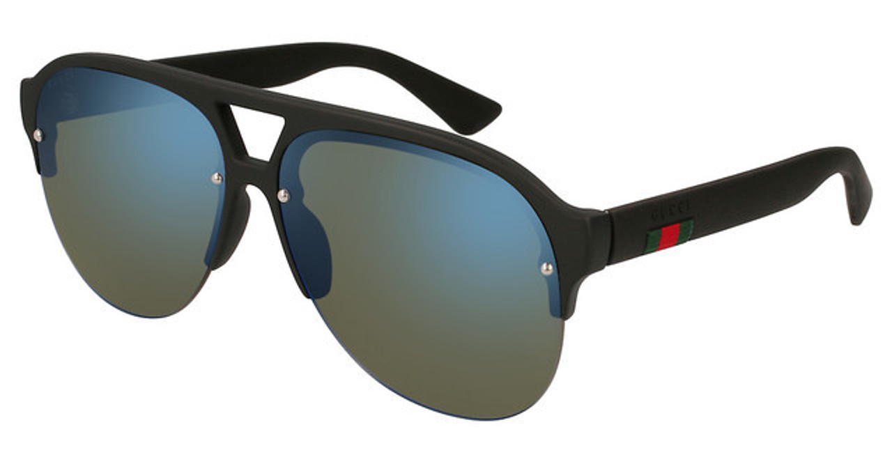 gucci blue aviator sunglasses