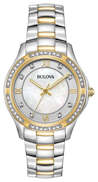 Bulova Crystal Two-Tone Ladies Watch 98L255 - Jacob Time Inc display picture 1