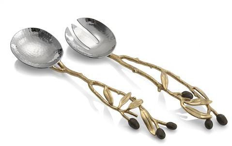 Michael Aram Olive Branch Serving Set - Thumbnail 2