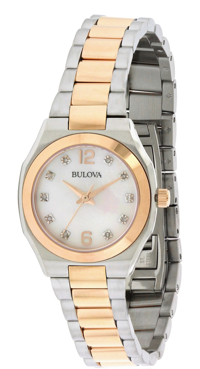 Bulova diamond gallery watch for ladies clearance