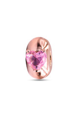 Pandora Colours Pink Heart Solitaire Clip - 789203C01
